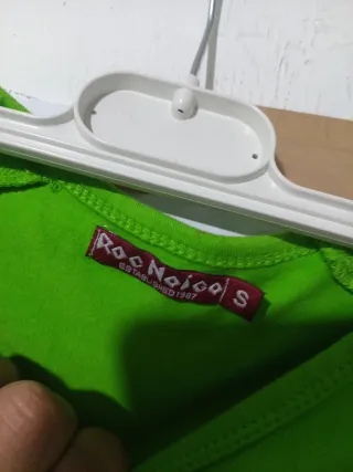 Jersey niña verde y blanco talla M