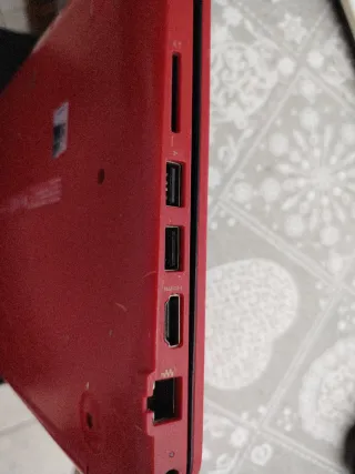 Portátil HP Rojo pantalla tactil