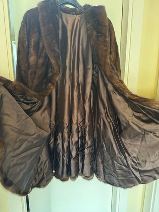 Abrigo de bisonte marrón