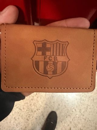 Cartera FC Barcelona Marrón