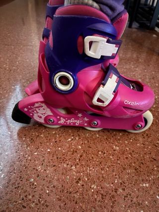 Patines en línea niña Oxelo rosa y morado