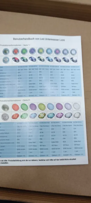 Lampada LED per Piscina Blu con Telecomando