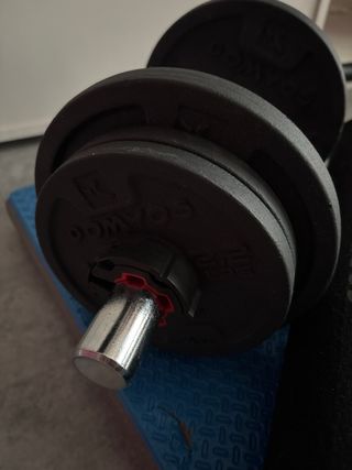 Pack deporte: Mancuerna, banda y esterilla