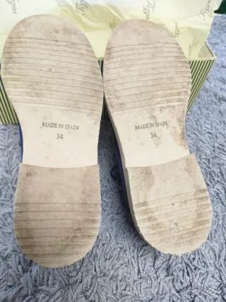 Zapatos niño azul marino talla 34