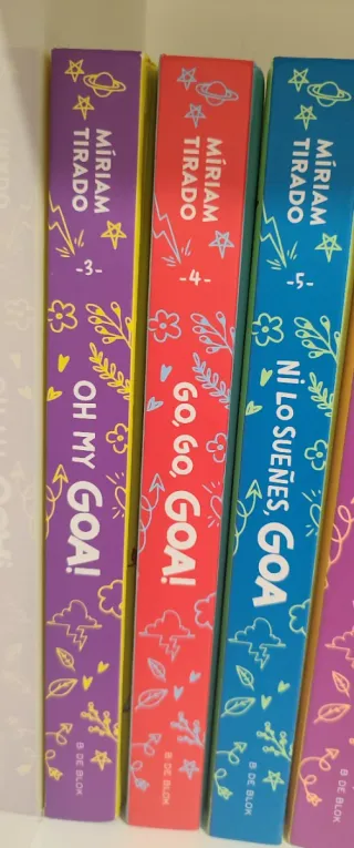 Colección libros me llamo Goa 3, 4, 5.