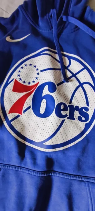 Sudadera Nike Azul con Capucha NBA 76ers