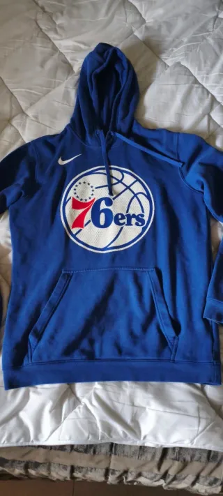 Sudadera Nike Azul con Capucha NBA 76ers