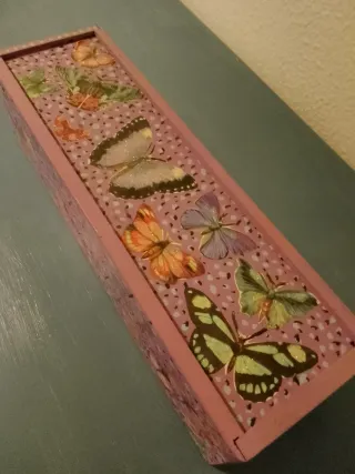 Caja de madera vintage