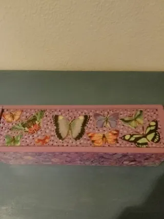 Caja de madera vintage