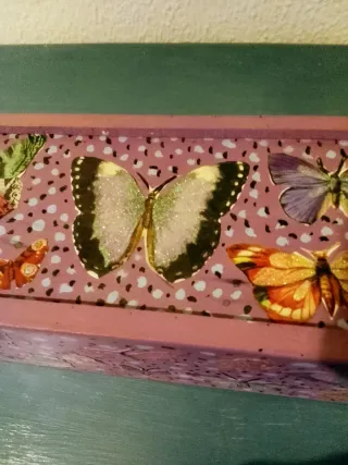 Caja de madera vintage