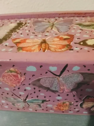 Caja de madera vintage