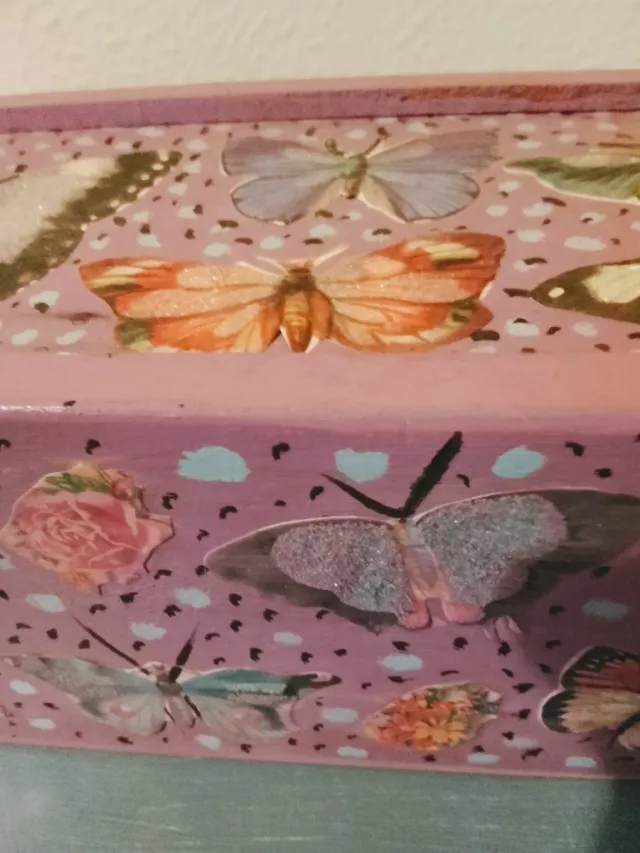 Caja de madera vintage