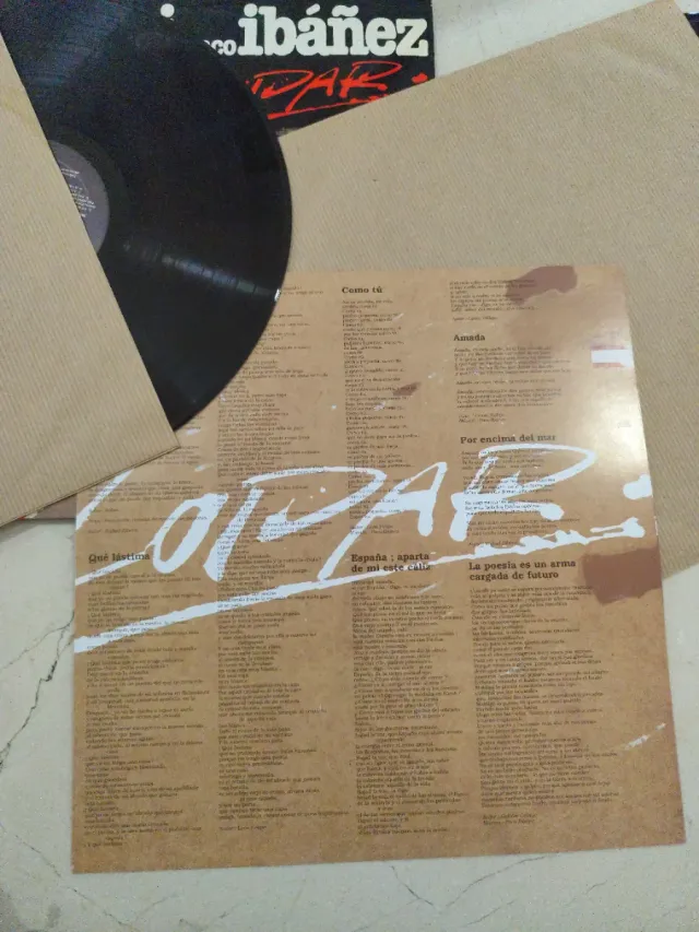 Doble LP Rafael Alberti y Paco Ibáñez A Galopar