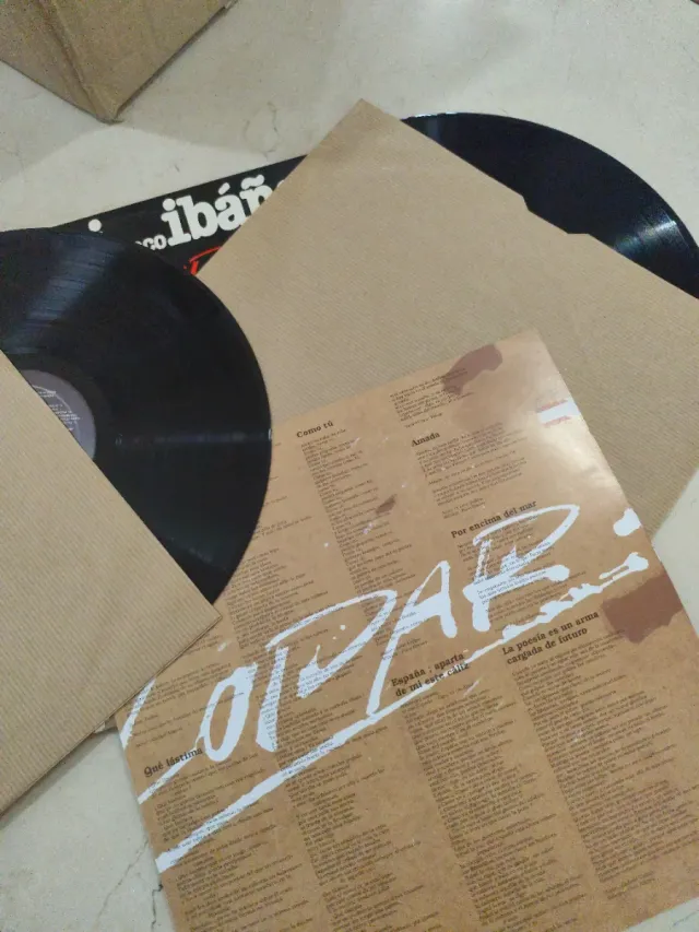 Doble LP Rafael Alberti y Paco Ibáñez A Galopar