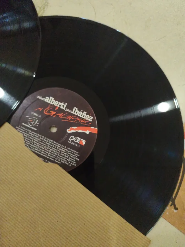 Doble LP Rafael Alberti y Paco Ibáñez A Galopar