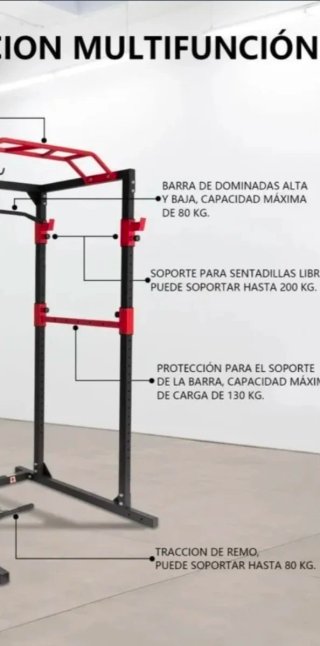 Jaula Rack de Potencia para Gimnasio