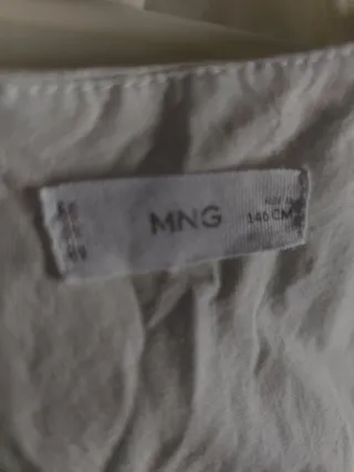 Vestido comunión Mango blanco  talla 11