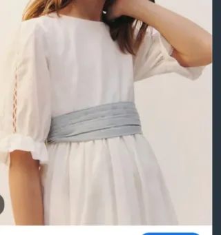 Vestido comunión Mango blanco  talla 11