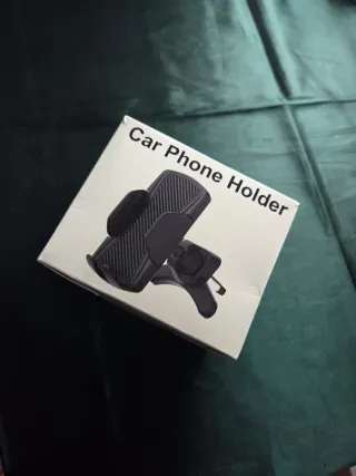 Soporte para teléfono con diseño de carbono