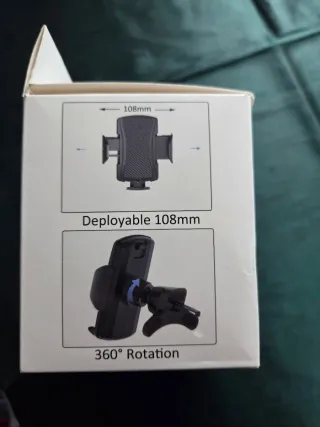 Soporte para teléfono con diseño de carbono