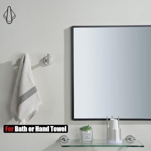 Pack 4 Perchas Pared Acero Inoxidable Baño