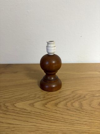 Base per lampada abat-jour in legno vintage