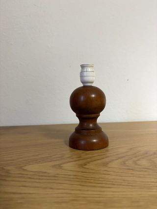 Base per lampada abat-jour in legno vintage