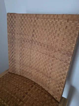 Silla madera y ratán