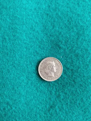 Moneda 10 céntimos Franco Suizo 1970