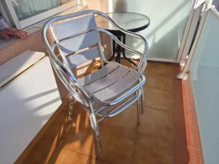 2 Sillas de Aluminio