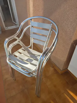 2 Sillas de Aluminio