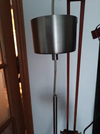 Lámpara colgante cristal y metal