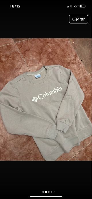 Sudadera Columbia Beige Talla XS