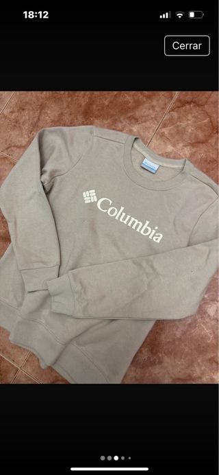Sudadera Columbia Beige Talla XS