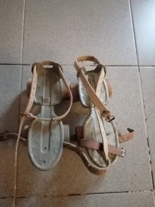 Patines Ruedas Madera Años 70