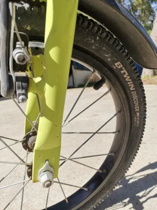 Bicicleta Infantil B'Twin Negra y Amarilla