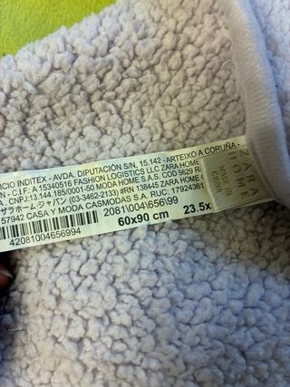 Coperta coniglio lilla Zara