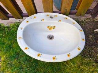 Lavabos de porcelana pintados a mano