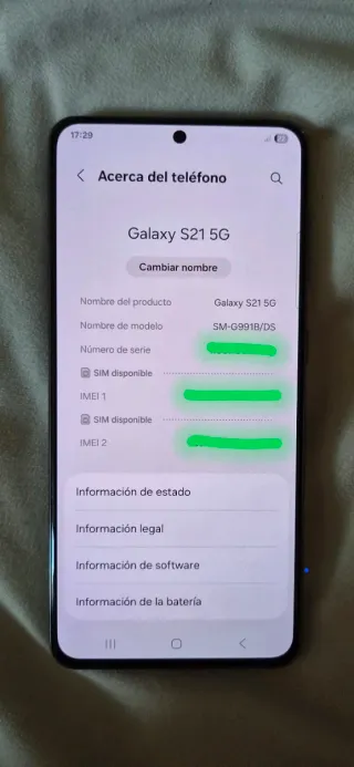 Samsung Galaxy S21 Negro