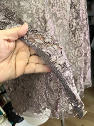 Tela de encaje color bronce 125x95cm