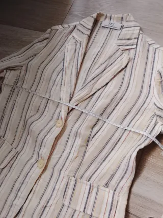 Blazer Donna TFJ Lino Beige TgM