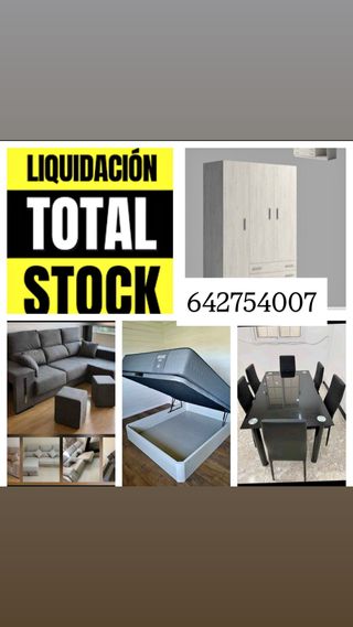 Liquidación Total Stock Muebles