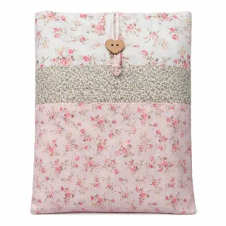 Funda de tela para libros con flores