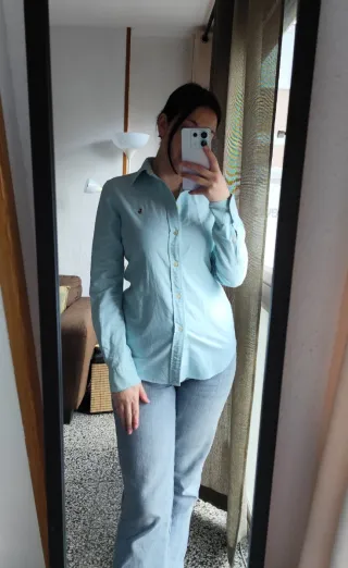 Camisa Polo Ralph Lauren Turquesa Talla S