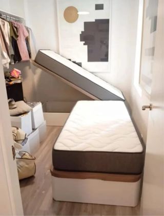 Canapé de tela blanco