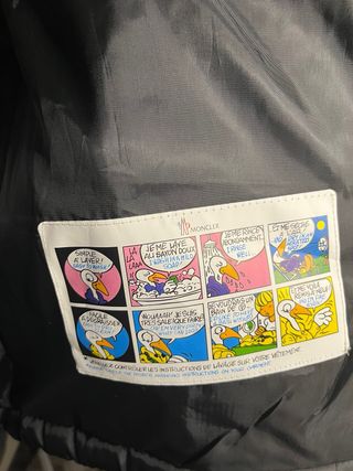 Chaqueta Moncler Negra Talla L