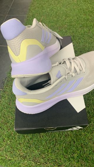 Zapatilla Adidas Runfalcon 5 Mujer Gris Lila