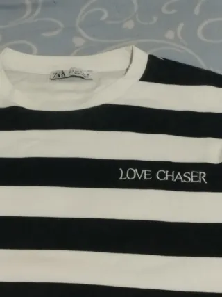 Jersey Zara Rayas Blanco y Negro