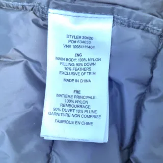 Chaleco acolchado unisex Talla L