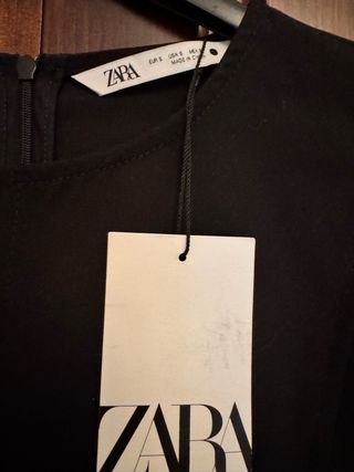 Vestido Zara negro corto Talla S